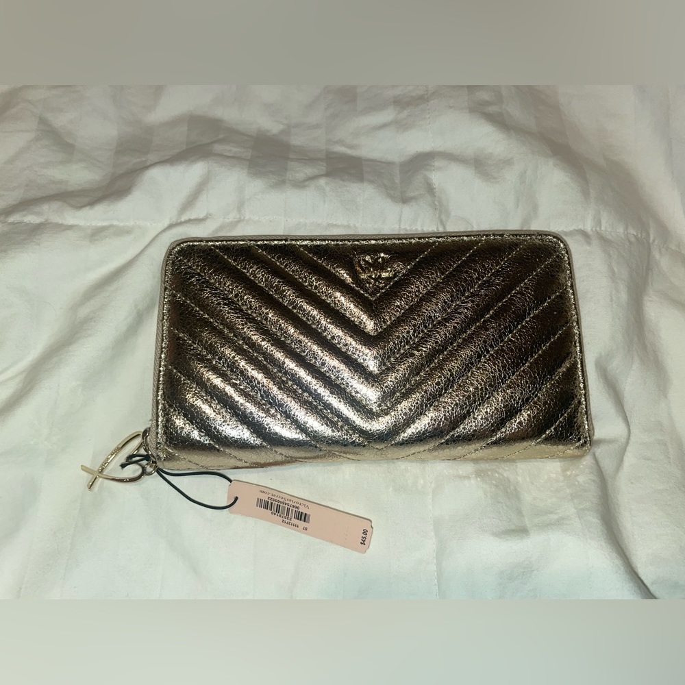 Victoria Secret gold wallet